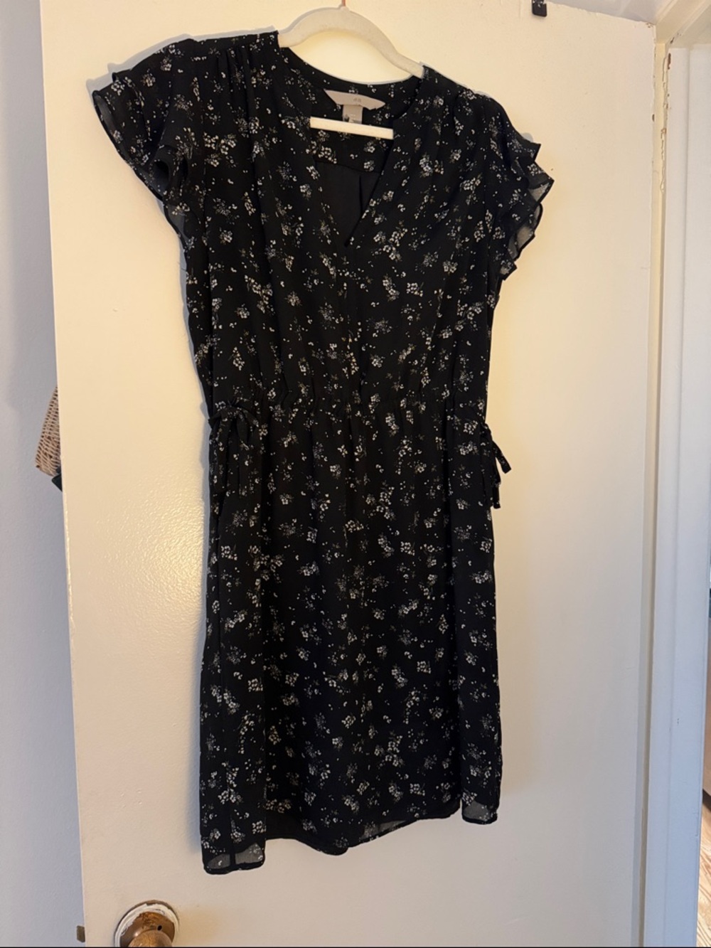 H&M Black Floral Dress